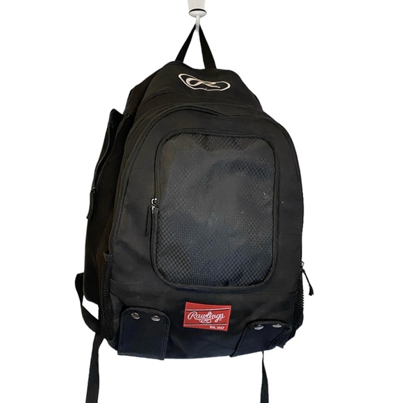 Rawlings Baseball / Softball 2 Bat Backpack - Black - Picture 3 of 12
